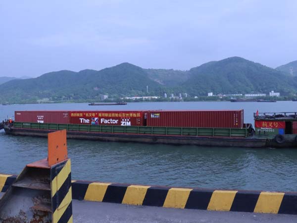 “杭叉號”海河聯(lián)運班輪成功首航，又一精品航線“金名片”